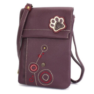 CRISS Cellphone Xbody - RFID - Paw Print - plum - Imagen 4
