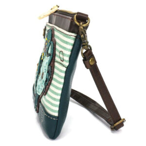 MiniCrossbody - Teal Crab - teal stripe - Imagen 4