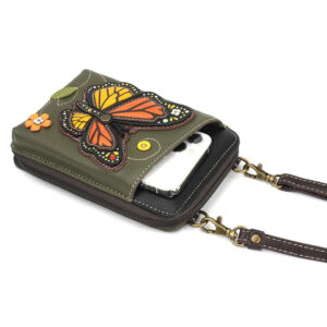 Wallet Xbody- Monarch Butterfly - olive - Imagen 3
