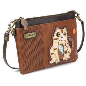 Alternative view of LaserCut MiniCrossbody - Cat - brown